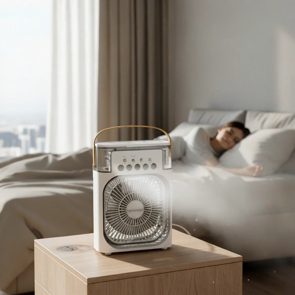 BreezeOne™ – Portabel Luftkylare med Kylmist & Aromafunktion